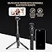 ONEISALL Selfie Stick Tripod, Mini Foldable Extendable 360° Rotation Bluetooth Selfie Stick with Remote Control and Tripod Stand Compatible with iPhone x 8 7 Android Samsung Galaxy S7 S8 (Black)