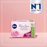 NIVEA 3in1 Rose Care Cleansing Wipes 50pk Plant-Based Makeup Remover Organic view 4