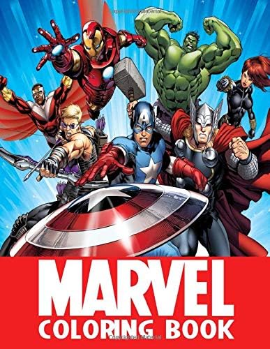 Marvel Coloring Book: 52 Illustrations | All Heroes | Exclusive Book | Best Coloring Book | Ages 3-10 | Avengers | Super Heroes Paperback – June 6, 2019