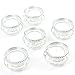 Koyal Wholesale Bloom Tea Light Holders, 6-Pack Petite Glass Tealight Cup, Vintage, Boho Wedding Tealight Cup