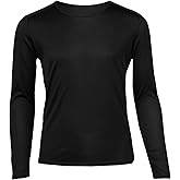 Hot Chillys Youth Peach Skins Crewneck Lightweight Relaxed Fit Base Layer Top | Warm Soft Thermal Underwear Long Sleeve Shirt