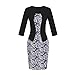 Caracilia Women Wear to Work Business Party Bodycon One-Piece Dress, Asian size M, Color 1