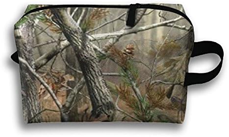 Woodland Camouflage Hunting Oxford Travel Toiletries Bag Sturdy Organizer Cosmetic Handbag For Women Men Portable
