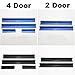 Nicebee One set of 4 pcs Aluminum alloy Front & Rear Door Sill Protector Scuff Plate Entry Guards For 2007-2016 Jeep Wrangler JK 4 Door Black