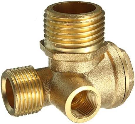 Brass 3 Port Central Pneumatic Air Compressor Check Valve 444430mm