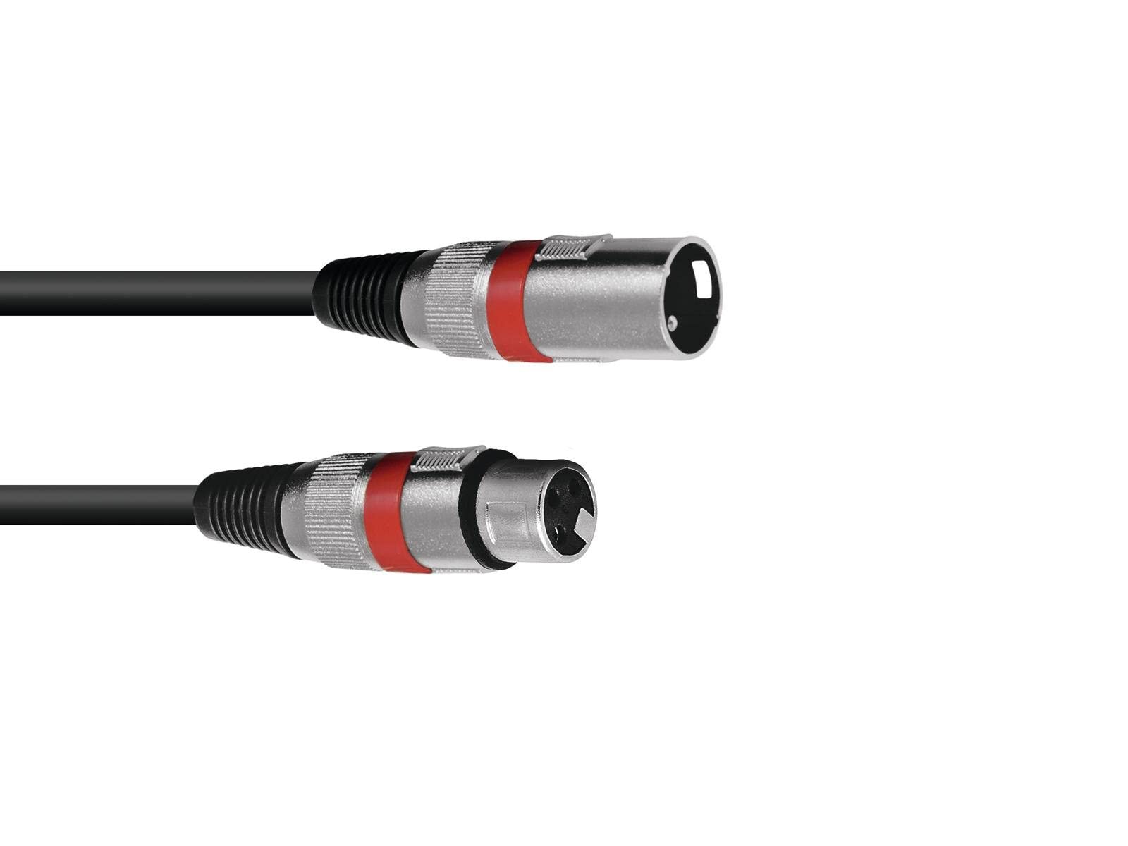 OMNITRONIC 3-Pin XLR Cable 1.5 m Black/Red