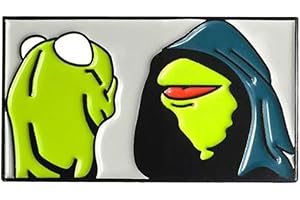 LATINDAY Evil Kermit Metal Enamel Pin Badge Frog Enamel Pin Frog Brooch funny Meme Pin Jewelry Gift Fashion Lapel Pin Badges Hat Bag Backpack Accessories