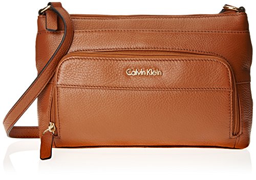 calvin klein pebble leather crossbody