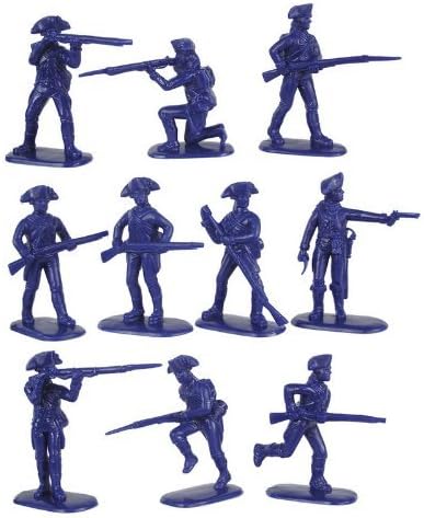 American Revolution Continental Army Infantry (20) 1/32 Armies in Plastic
