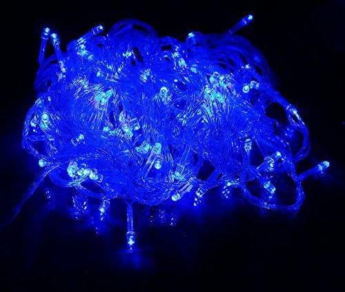 KPBOTL 10M Waterproof 110V/220V 100 LED Holiday String Lights for Christmas Festival Party Fairy Colorful Xmas LED String Lights Blue