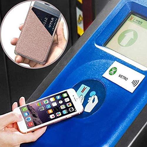 Card Holder for Back of Phone, Cell Phone Credit Wallet Pocket Stick on iPhone
