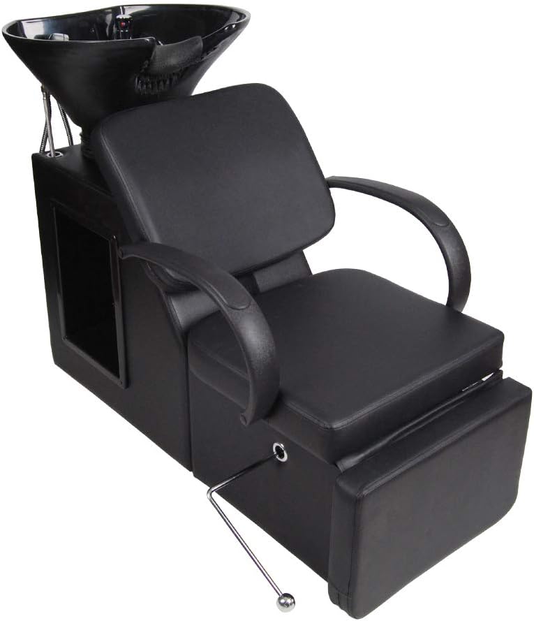 Polar Aurora Adjustable Shampoo Barber Backwash Chair Salon&Spa Barber Chair ABS Plastic Bowl Sink Unit Station Beauty Spa Salon Equipment: Kitchen & Dining