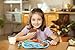 Kids Divided Plate with Utensils - Children's Meal Set with Plate, Fork and Spoon - Mermaid