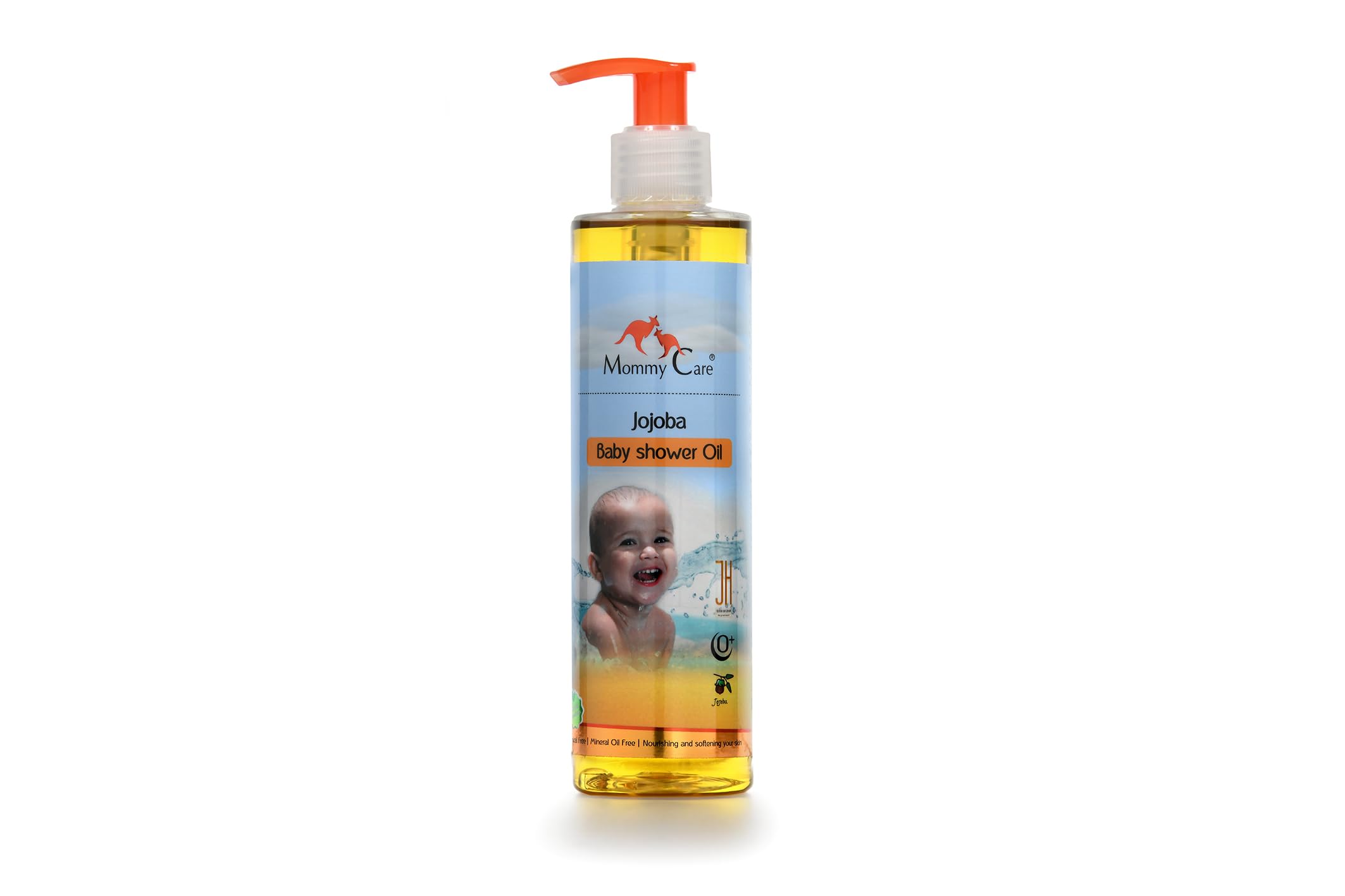 MOMMY CARE Jojoba Baby Shower oil 8.45 fl oz natural body wash NEWBORN baby | kids | sensitive skin | Sulfate Free, Paraben Free