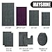 MAYSHINE Plush Shaggy Chenille Bath Mat | Extra Soft, Super Absorbent, Non-Slip Bathroom Rug | Fluffy Microfiber, Area Rug Sets for Bathroom Floor, Kitchen, Living Room | 47