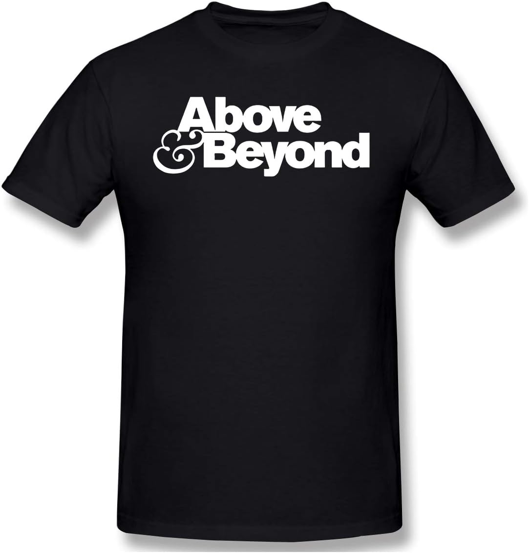 JENNIFERHARRISON Above and Beyond Men Popular Short Sleeve Shirts Black