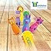Bundaloo Kids Bowling Set Game 7-Piece Pin Bowling - Colorful Indented Ball and 6 Animal Pins - Soft Durable Indoor and Outdoor Toys for Toddlers and Children - Best Gifts for Girls and Boys