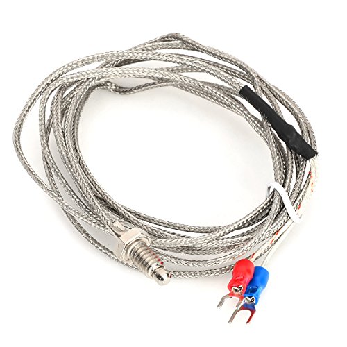 K-Type Thermocouple Connection Cable Set - Silver (190cm / 4PCS)