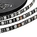 XKTTSUEERCRR 16.4ft/5M 5050 300LED Black PCB UV Green Waterproof Flexible Strip Light, DC 12V for Outdoors/Indoors/Car/Truck/Mall/Stage/Home Decoration + DC Connector (NO Power Supply)