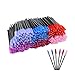 Yuelong 300 Pack Colored Disposable Nail Tips Acrylic Nail Tools Extensions Applicator Makeup Nail Tips Kits