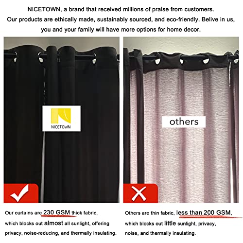 NICETOWN Patio Door Curtain Slider Blind, Vertical Blinds, Wide Width