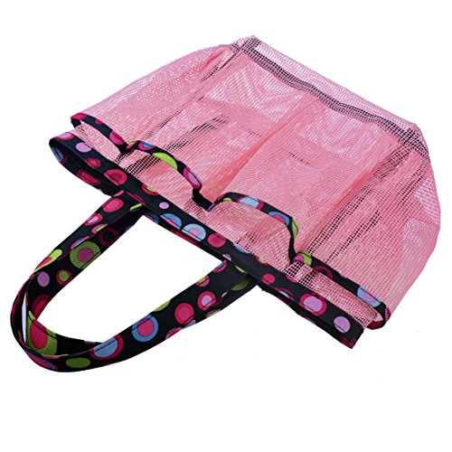 Topfox 8-Pocket Bath Organizer Bag, Pink - Thumbnail 6
