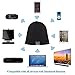 FIXKIT Music Beanie, Rechargeable Bluetooth Music Hat with USB Charging Cable, Wireless Stereo Headset Hat with Microphone, Unisex Bluetooth Beanie Hat for Men and Women, Black