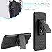 LOVPHONE Samsung Galaxy S8 Holster Case, Secure Belt Clip Holster & Kickstand Combo 180° Degree Rotating Locking Swivel + Shockproof Protection Case (Black)