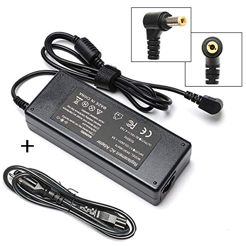 90W Laptop Charger Compatible for Toshiba Satellite C655 C675 C675D L645 L645D L655 L655D L675 L675D L745 L755 L755D P745 P755 P775 M645 Series AC Adapter Power Supply Cord PA3714U-1ACA PA5177U-1ACA - Thumbnail 7