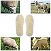 Sheepskin Replacement Insoles -Unisex Cozy Warm Thick Fleece Wool Insoles (women's9)