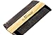 Beard Comb-Black Buffalo Horn&Green Sandal Wood Comb-Cool Pocket Comb for Men's Hair Beard Mustache and Sideburns - Perfect for Balm and Oils (Horn&Wood Comb)