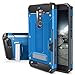 ZTE ZMAX PRO/ZTE Blade X Max Case, Evocel [Explorer Series Pro] Dual Layer Credit Card Case with Magnetic Kickstand for ZTE ZMAX PRO (Z981) / ZTE Blade X Max (Z983), Blue