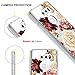 for LG V30 / LG V30 Plus/LG V30S Thinq/LG V35 / LG V35S ThinQ Case, LEEGU Scratch Resistant Floral Printed Clear Design Hard Plastic and TPU Gel Bumper Protective Cover Slim Case - Colorful Flower