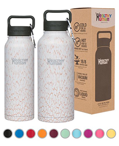 Healthy human insulated water bottle - double walled sp…