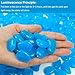 Luditek Glow in The Dark Stones, 200pcs Blue Garden Pebbles Rocks for Outdoor, Walkway, Garden Path, Yard Grass, and Fish Tank Decoration