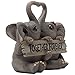 Loving Elephant Couple Figurine with Together Forever Sign and Heart Shape Trunks for Decorative Girls Bedroom Decor Statues Or Romantic Anniversary & Valentine's Day Gifts for Girlfriend and Women