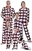PajamaGram Christmas Pajamas for Family - Fleece Button-Up, Fireside, Mens M primary