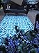 Fab Habitat Outdoor Rug - Waterproof, Fade Resistant, Reversible - Premium Recycled Plastic - Spanish Tile Farmhouse - Large Patio, Deck, Sunroom, Camping, RV - Seville - Multicolor Blue - 6 x 9 ft