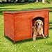 Tangkula Dog House Pets Products Pet Extreme Log Cabin Weather Resistant Home Outdoor (M)