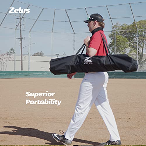 ZELUS 7 x 7 Baseball and Softball Practice Net, Portable Hitting