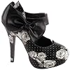 SHOW-STORY-Sexy-Ladies-Bow-Ankle-Strap-Stiletto-Platform-Pumps-ShoesLF30412