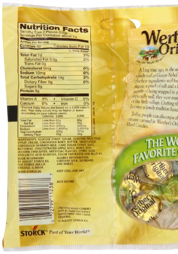 Werther's Original Hard Apple Filled Caramel Candy, 5.5 Oz Bags (Pack of 12) - Thumbnail 6