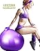 Aliglow Exercise Ball with Pump , Anti-Burst and Anti-Slip Professional Quality Design ( Swiss Yoga Therapy Pilates Balance Birth Balls )