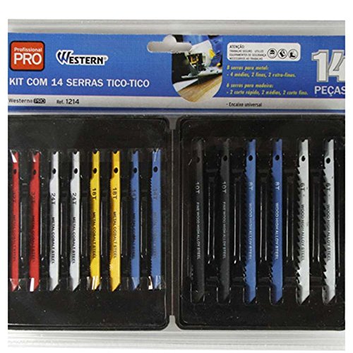 Jogo de Lâminas para Serra Tico-Tico com 14 peças 1214 Western