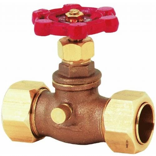B & K 105-614NL 296565 Lead Free Stop & Waste Valve 3/4" Comp