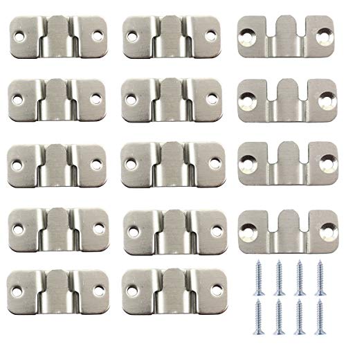 ZHU YU CHUN 24 Pcs Metal Sectional Sofa Interlocking Furniture Connector Bracket with Screw
