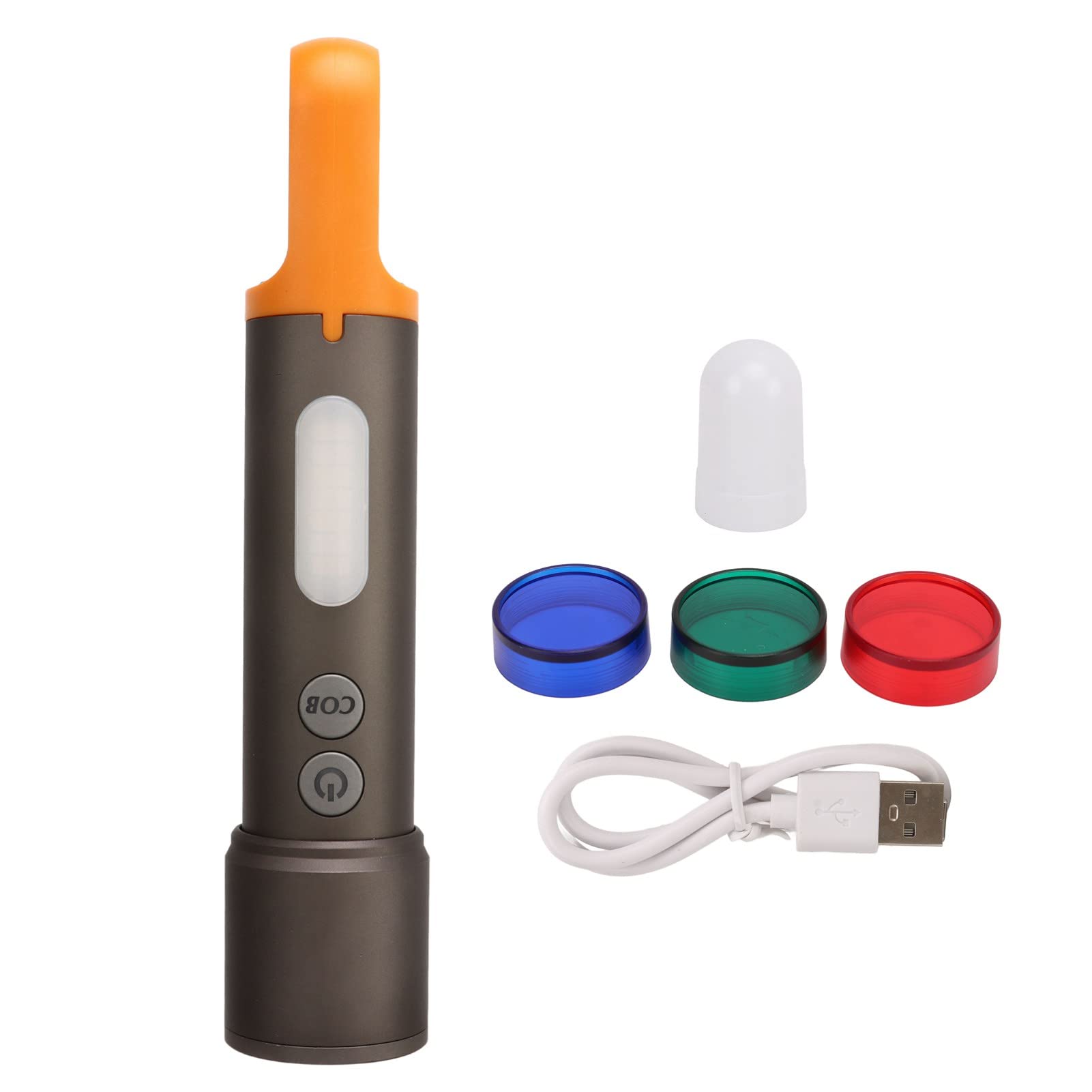 Shanrya USB Rechargeable Flashlight, Type C LED Flashlights 800lm1800mah IP6 Telescopic Zoom Flashlight, Compact Flashlight Widely Used in Camping, Hiking, Emergency, Mountaineering, Home Use