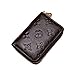 Women RFID Blocking Credit Card Holder Wallet Men Leather Multi Zipper Purse (coffee)