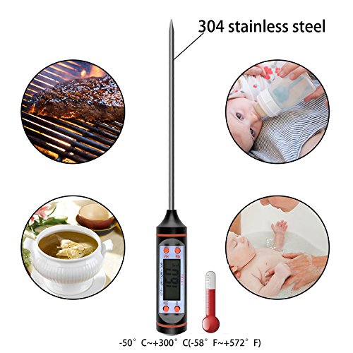 image for Hfuear 4-In-1 Barbecue Tool Sets: Meat Thermometer BBQ Gloves Bear Cla