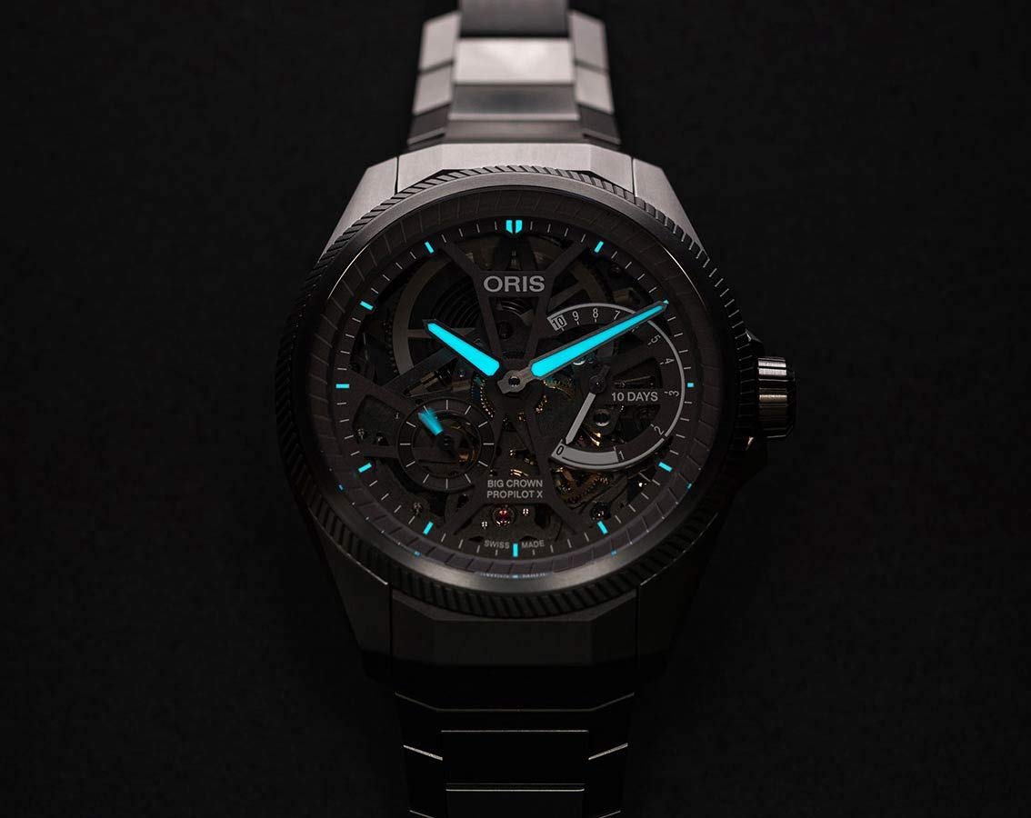 Oris Manual Wind 10 Day Power Reserve Big Crown Propilot X Calibre 115 Watch
